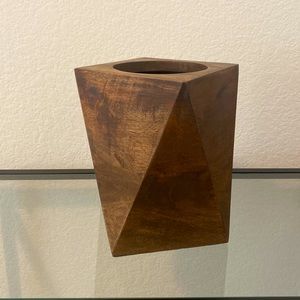 MCM wooden vase or planter